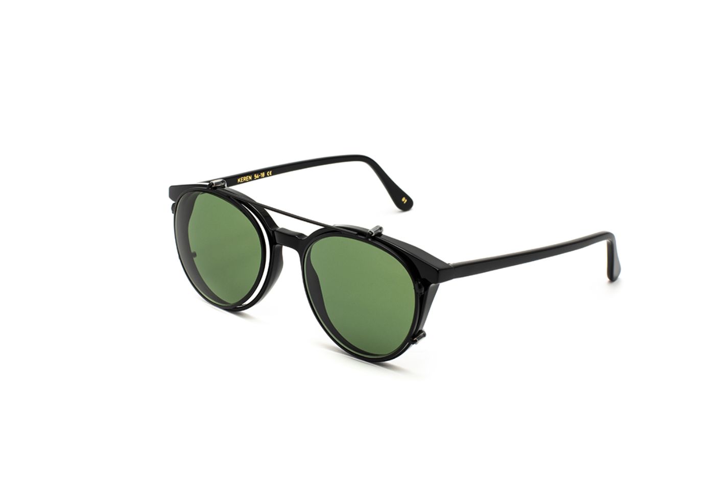 Keren Clip-On S52 C01 Black Matt (Green G15) (3719)