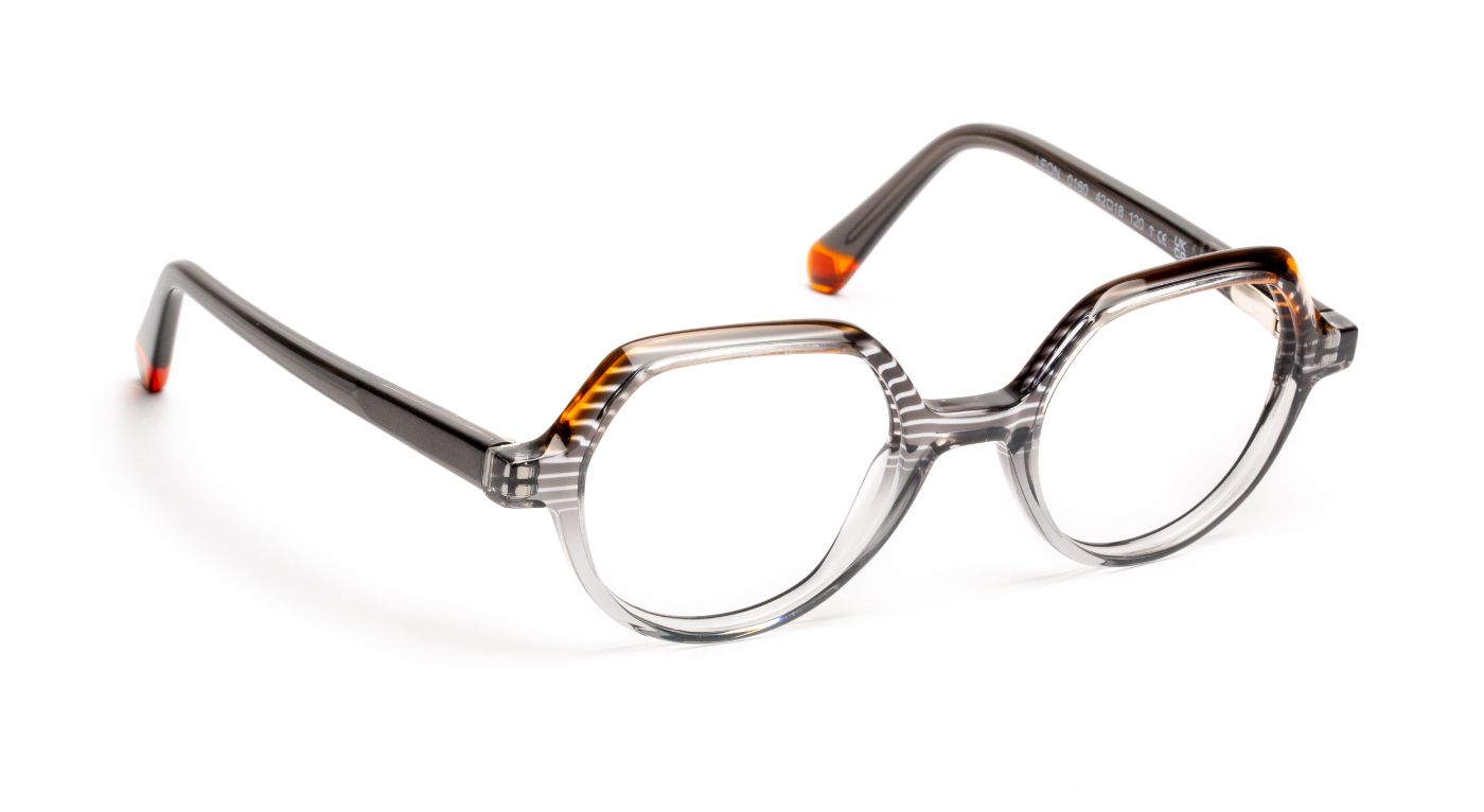 Leon C0160 Gradient Gray Striped/Orange