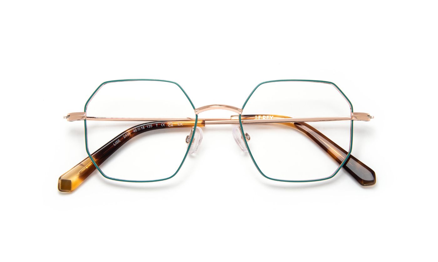 Lise C2455 Turquoise/Rose Gold Shiny