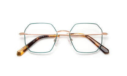 Lise C2455 Turquoise/Rose Gold Shiny