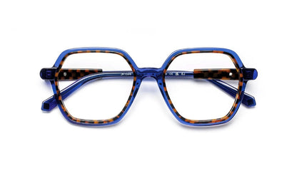 JF1599 C2092 Blue And Brown Check Pattern