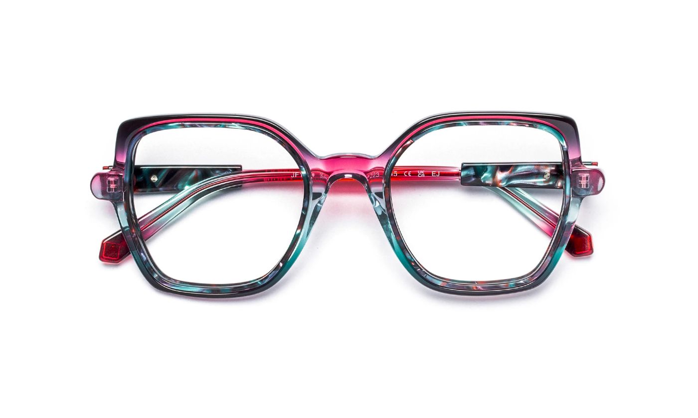 JF1600 C3646 Red-Green Gradient/Blue Tortoiseshell