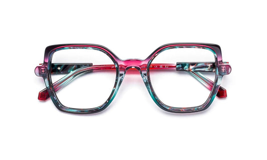 JF1600 C3646 Red-Green Gradient/Blue Tortoiseshell