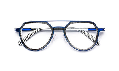 JF3122 C2808 Black Pixel Pattern/Blue