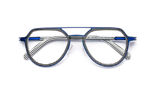 JF3122 C2808 Black Pixel Pattern/Blue