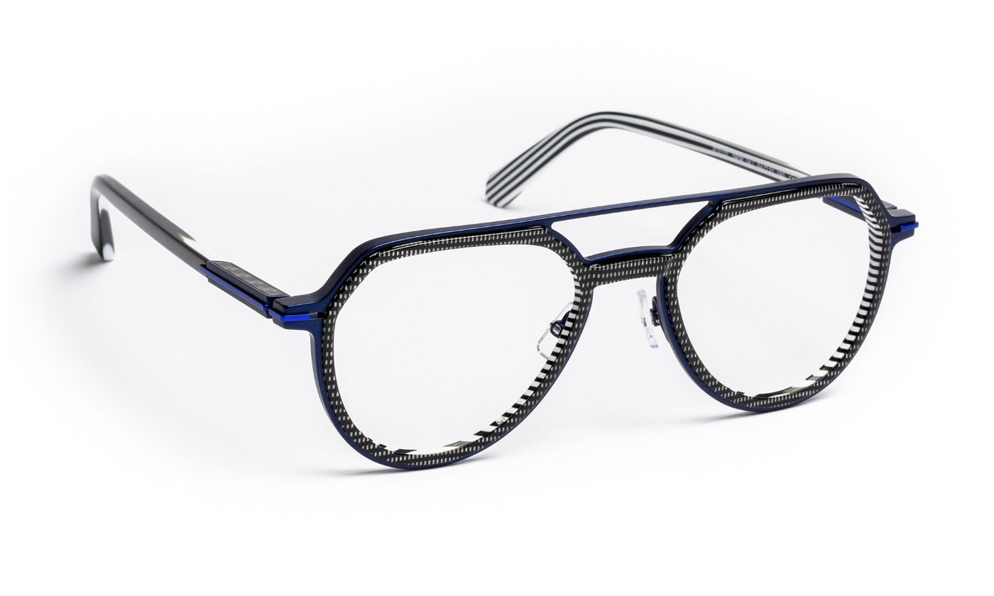 JF3122 C2808 Black Pixel Pattern/Blue