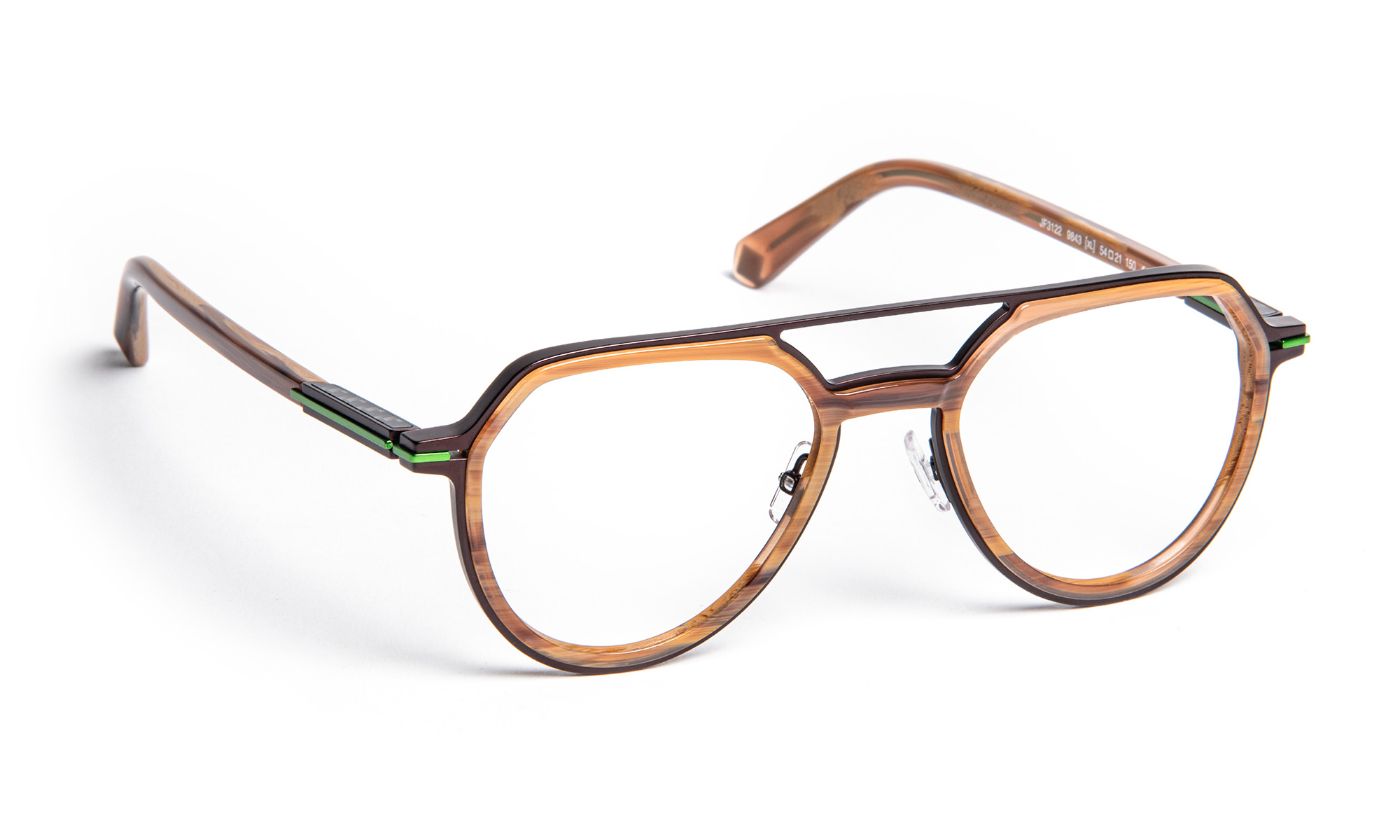 JF3122 C9843 Brown Horn/Green