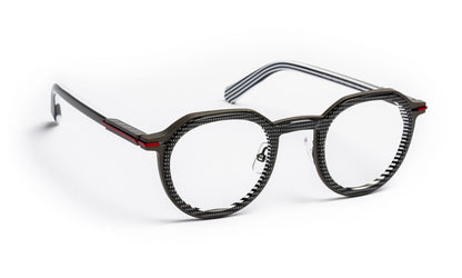 JF3151 C0830 Black Pixel Pattern/Red