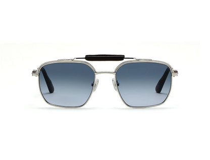 L.G.R X Kiton | Concept Aviator 107 Shiny Silver, Tobacco, Tortoiseshell (Blue Gradient PH) (7056)