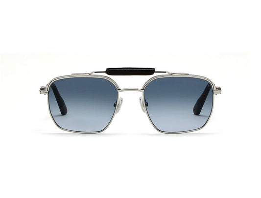 L.G.R X Kiton | Concept Aviator 107 Shiny Silver, Tobacco, Tortoiseshell (Blue Gradient PH) (7056)