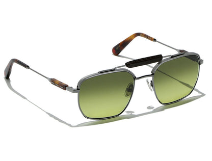 L.G.R X Kiton | Concept Aviator 107 Gunmetal, Tobacco, Tortoiseshell (Green Gradient PH) (7057)