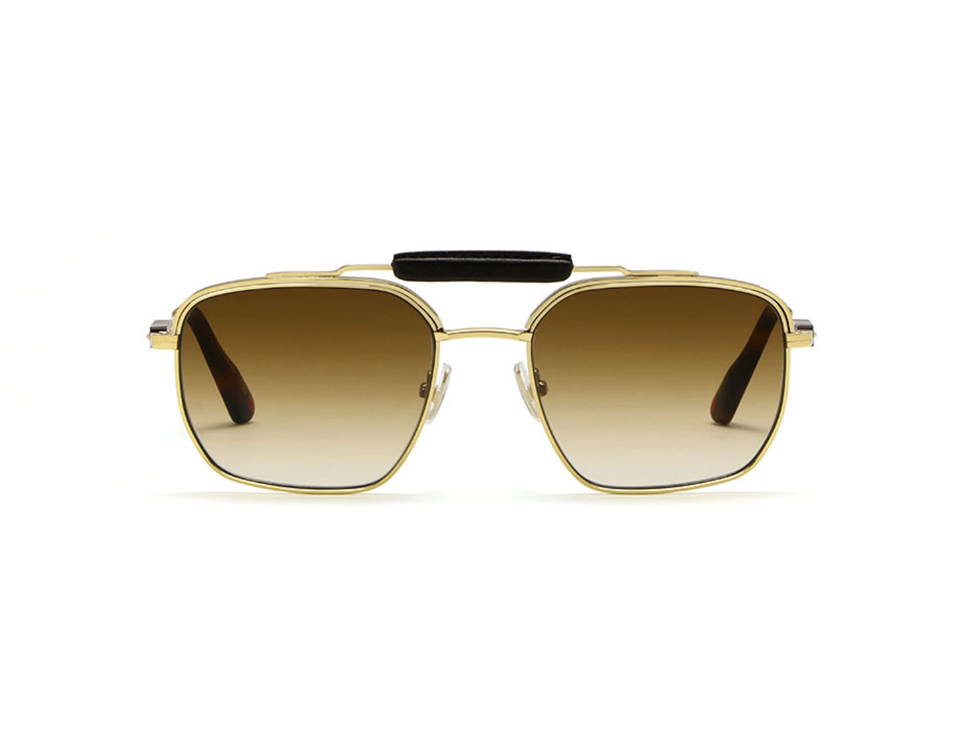 L.G.R X Kiton | Concept Aviator 107 Shiny Gold, Tobacco, Tortoiseshell (Brown Gradient PH) (7058)