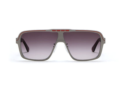 L.G.R X Bertone | MOD1 Runabout Concept 3 C6937 Silver Red (Grey Gradient) (6937)